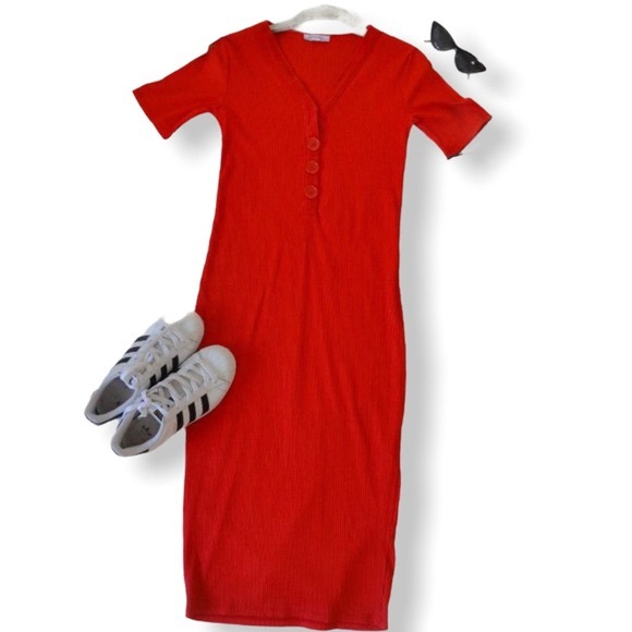 Zara midi button dress - Picture 3 of 3